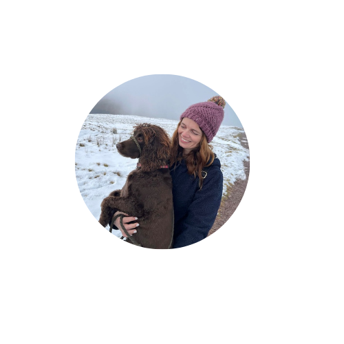 image of Laura West and her dog, Finn